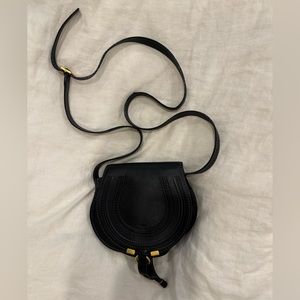 Marcie Small Whipstitch Saddle Crossbody Bag